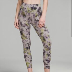 Lululemon Athletica Align Radial Tie Dye Leggings High Rise 28” inseam Size 6